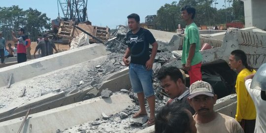 Polda Jatim dalami penyelidikan jatuhnya girder beton yang 