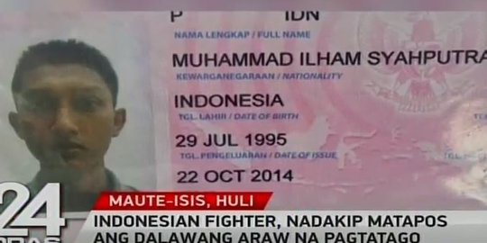 Sosok Ilham Syahputra, WNI terduga militan ISIS yang ditangkap di Marawi