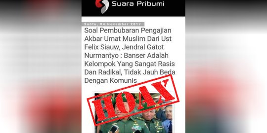 TNI akan buru situs hoax yang benturkan Panglima dengan 