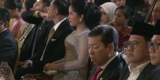 Setya Novanto terlihat mengantuk di akad nikah Kahiyang-Bobby