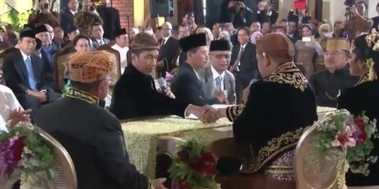 Ketum parpol pendukung pemerintah lengkap hadiri pernikahan putri Jokowi