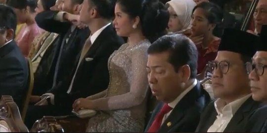 Bantah mengantuk, Novanto mengaku khusyuk dengar doa sebelum ijab kabul Kahiyang