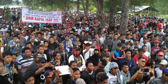 Gabungan nelayan desak DPRD Belitung Timur bentuk Pansus Tambang Laut