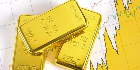 Sempat turun, harga emas kembali naik menjadi Rp 624.571 per gram