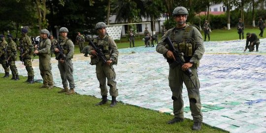 Kolombia sita 12 ton kokain senilai Rp 4,8 triliun