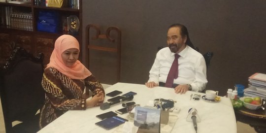 Soal bakal Cawagub Jatim, Surya Paloh tegaskan keputusan di tangan Khofifah