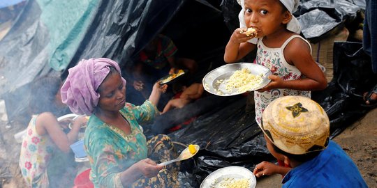 Bantuan pangan buat Rohingya banyak yang meleset
