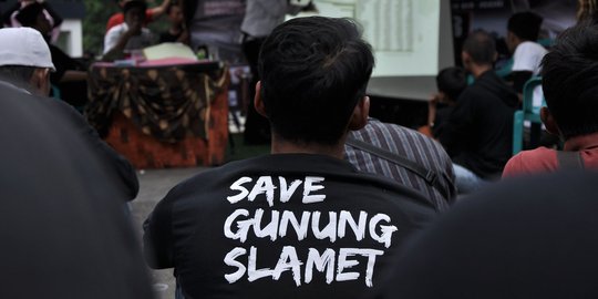 Aksi tolak PLTPB Baturraden untuk selamatkan Gunung Slamet