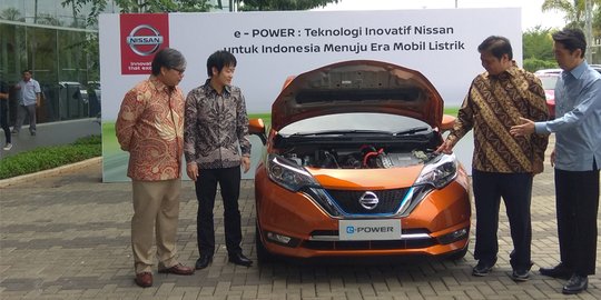 Curi Start, Nissan pamerkan mobil listrik Note e-Power ke Menteri Perindustrian
