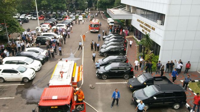 kebakaran di gedung dpr