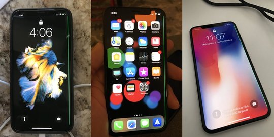 iPhone X tersandung masalah layar bergaris hijau, tak sedap dipandang