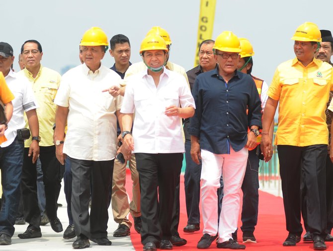 setnov di peresmian pembangunan gedung panca bakti