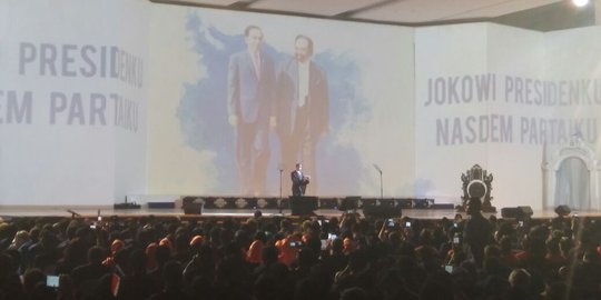 Surya Paloh puji Jokowi: Tidak gampang capek, mengeluh, ora ono udele