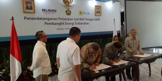 PLN tandatangani 9 perjanjian jual beli tenaga listrik pembangkit EBT