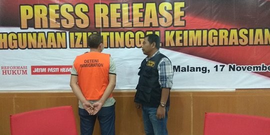 Pria asal China salahgunakan izin berkunjung untuk kerja di Malang