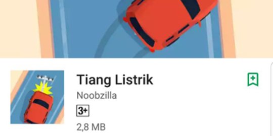 Game Tiang Listrik sudah muncul di Play Store gara-gara Setnov kecelakaan