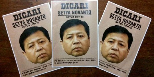 Menelusuri pelarian Setya Novanto