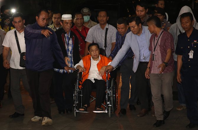 setnov ditahan kpk