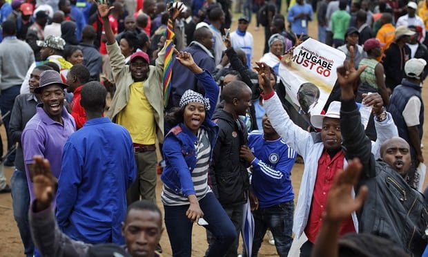 rakyat zimbabwe demo tuntut mugabe mundur