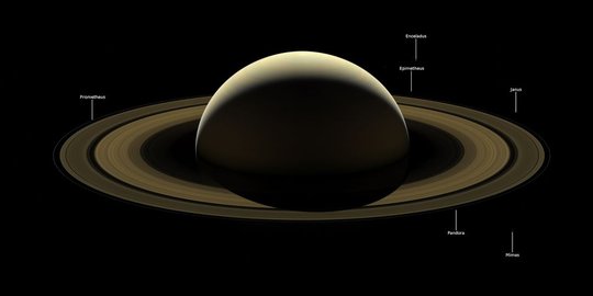 Setelah dieksplorasi, NASA ucapkan selamat tinggal ke Saturnus lewat foto dramatis