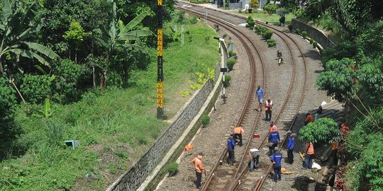 Pembangunan rel ganda Bogor-Sukabumi ditargetkan selesai 2019