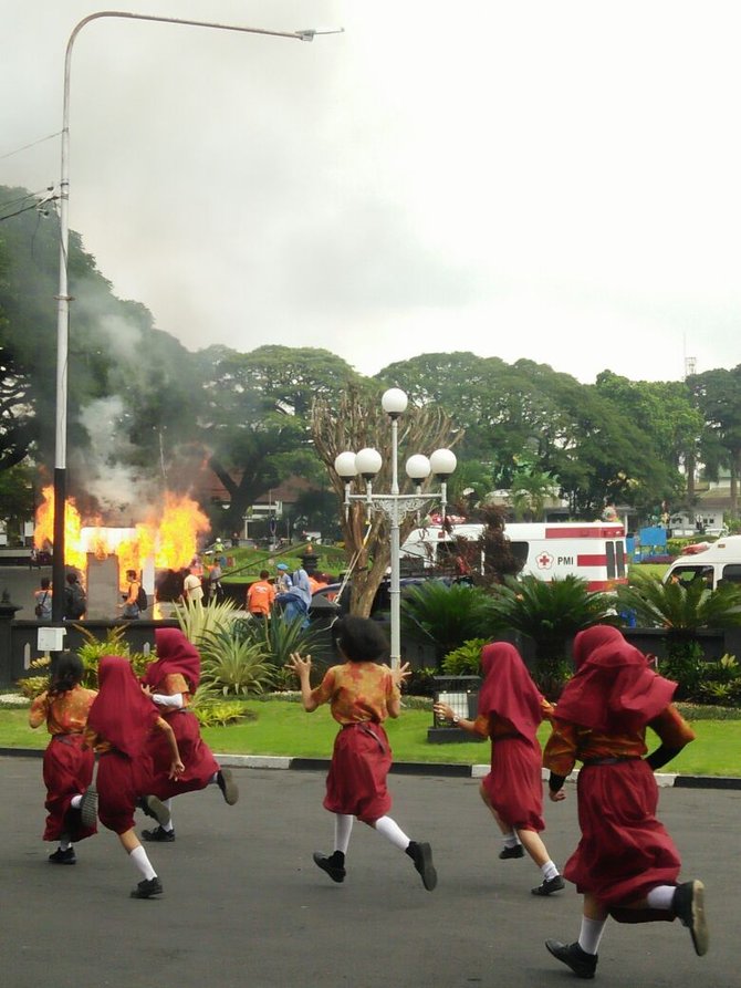 simulasi bencana di malang
