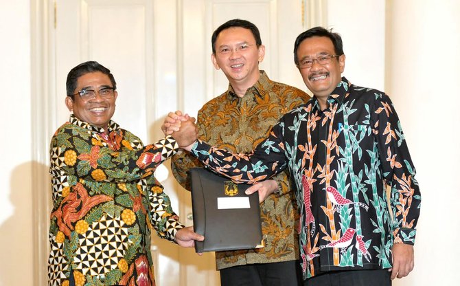 ahok djarot kembali ke balaikota