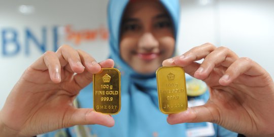 Harga emas tak bergerak di Rp 634.000 per gram