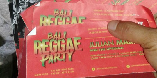 Banyak bule kena tipu konser Julian Marley di Bali yang ternyata tak ada