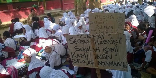 Bangunan sekolah tak layak, siswa SD di Serang surati Gubernur Banten