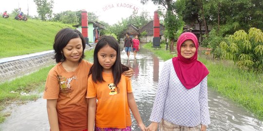 Keluarga difabel sempat terjebak banjir di Sukoharjo