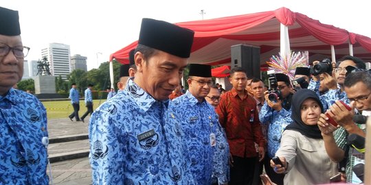 HUT KORPRI ke-46, Jokowi pesan layani rakyat dengan semangat Pancasila