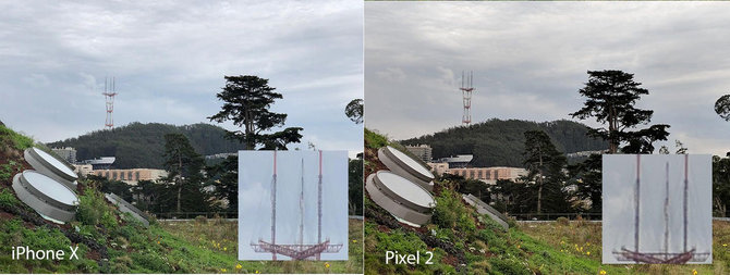 kamera iphone x vs pixel 2