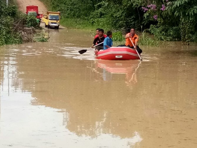 banjir di kabupaten paser
