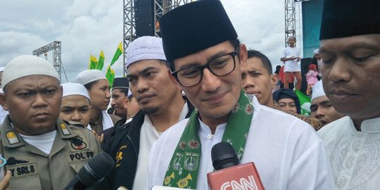 Sandiaga akan datang acara reuni alumni 212 jika tak ada unsur politik