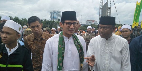 Sandiaga menanti restu Prabowo untuk hadiri reuni 212 