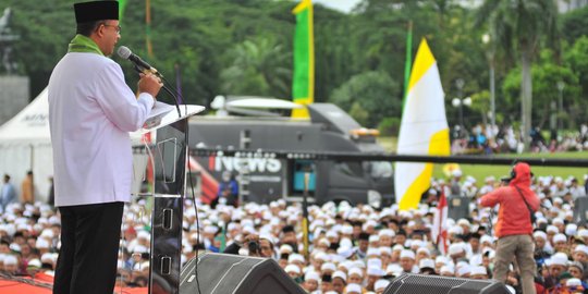 Di depan massa 212, Anies Baswedan minta didoakan pimpin DKI