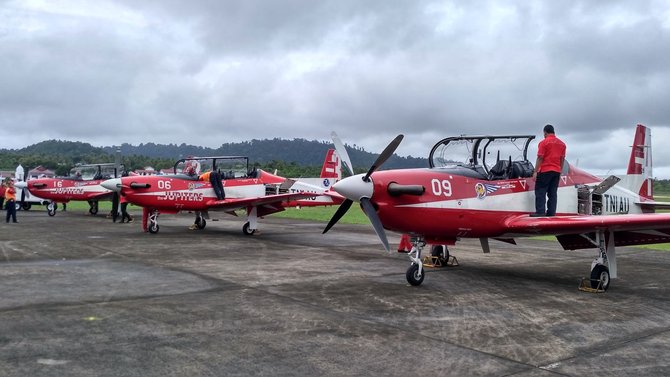 pesawat jupiter aerobatic