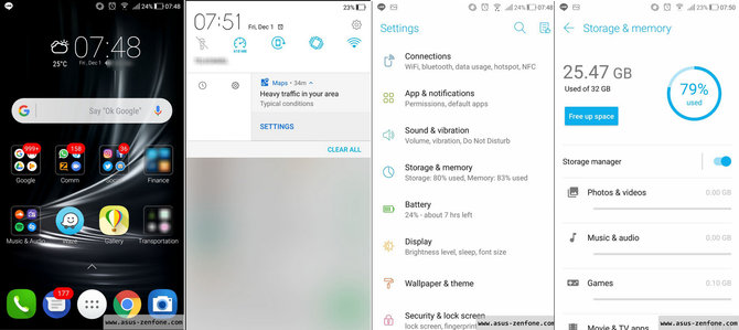 asus zenfone 3 dan android oreo