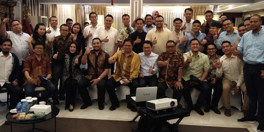 Sejumlah organisasi pemuda Golkar kompak sebut Airlangga mampu perbaiki citra partai