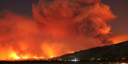 Dahsyatnya api hanguskan puluhan ribu hektar lahan dan ratusan rumah di California