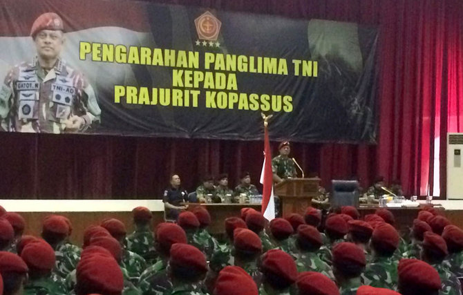 gatot nurmantyo bertemu prajurit kopassus