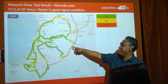 Uji layanan 4G, coverage Smartfren di Manado capai 72 persen