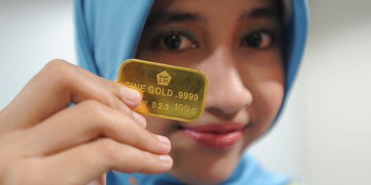 Awal pekan, harga emas bertahan di Rp 613.000 per gram