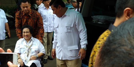 Dhani hingga Rahmawati hadir saat Prabowo umumkan Sudirman Said jadi cagub Jateng