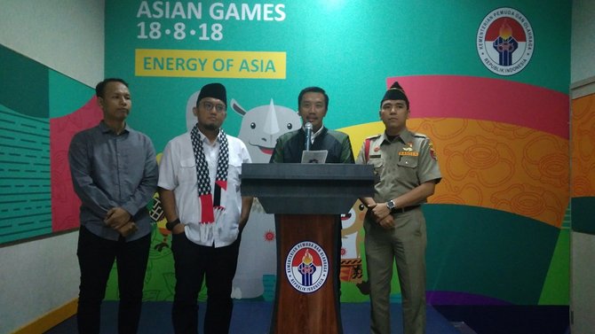 menpora jumpa pers soal apel dan kemah kebangsaan pemuda islam indonesia