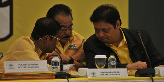 Suasana jelang Rapat Pleno Partai Golkar yang berlangsung tertutup