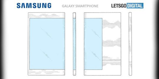 Beginilah gambaran wujud smartphone lipat Samsung