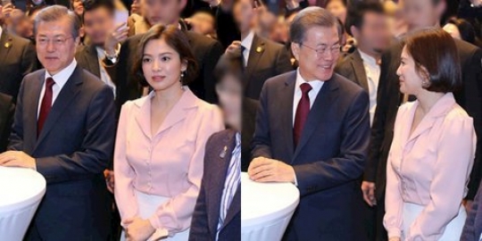 Dampingi Presiden Korea, begini perasaan Song Hye Kyo