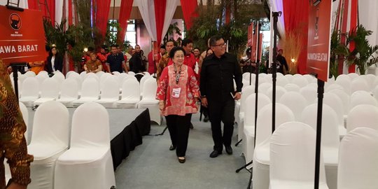 Megawati pantau langsung persiapan Rakornas 3 Pilar PDIP di Tangerang